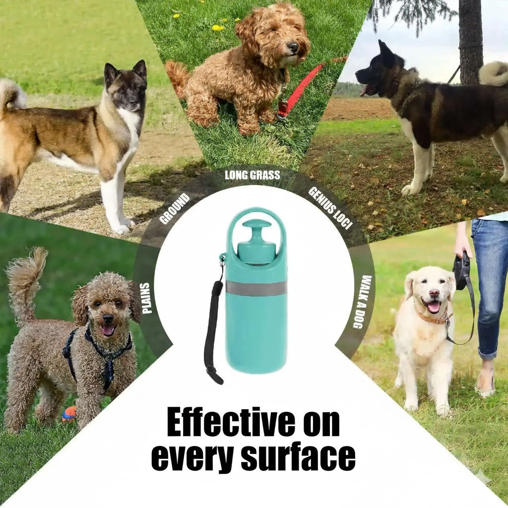 Luna & Kin Portable Dog Poop Scooper set + 5 rolls (75 bags)